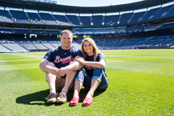 BRITTNEY & TREY–TURNER FIELD ENGAGEMENT SESSION » Alison Church